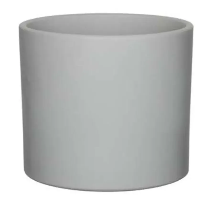 Bloempotten Voor Binnen-Mica Decorations Bloempot - lichtgrijs - keramiek - 17 x 14 cm