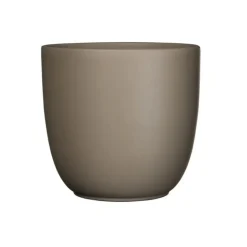 Bloempotten Voor Binnen-Mica Decorations Bloempot - taupe - keramiek - D12 x H11 cm