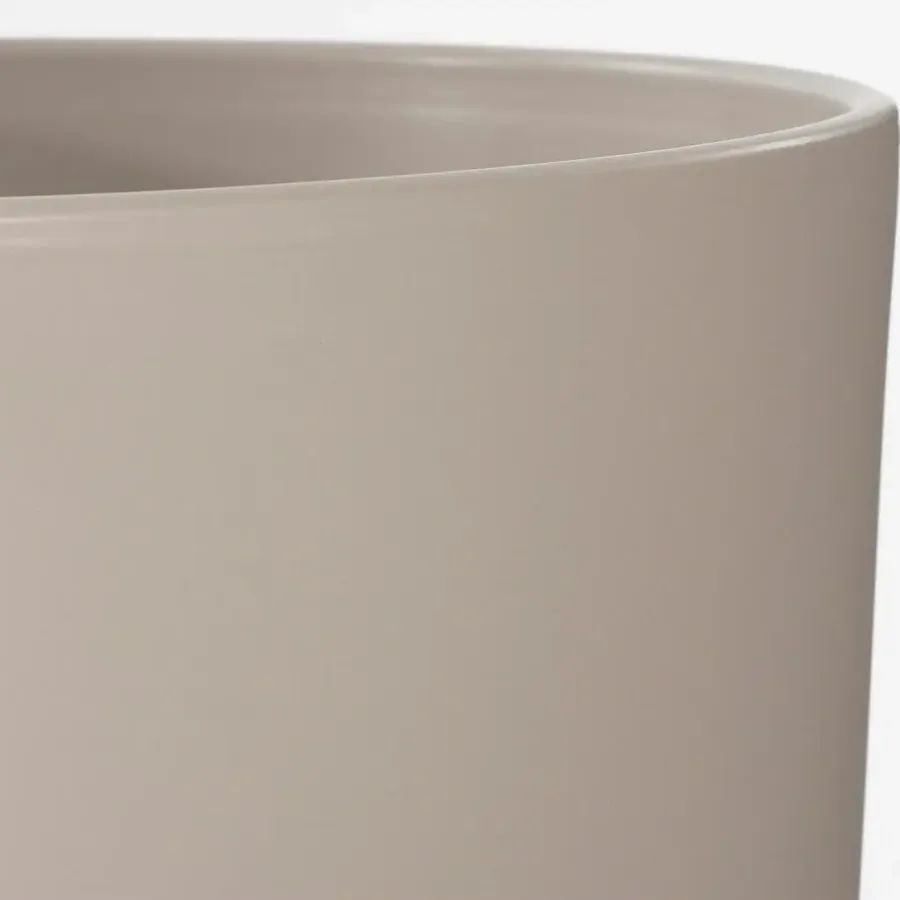 Bloempotten Voor Binnen-Mica Decorations Bloempot - taupe - keramiek - D12 x H11 cm