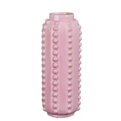 Mica Decorations Boaz Vaas - H30 x Ø11 cm - Keramiek - Roze