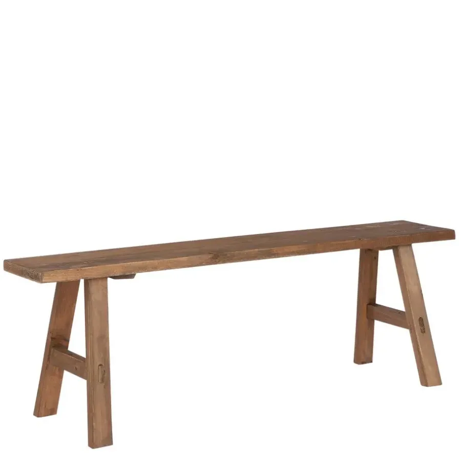 Mica Decorations Bold Houten Bankje - L108 cm - Gerecycled Hout