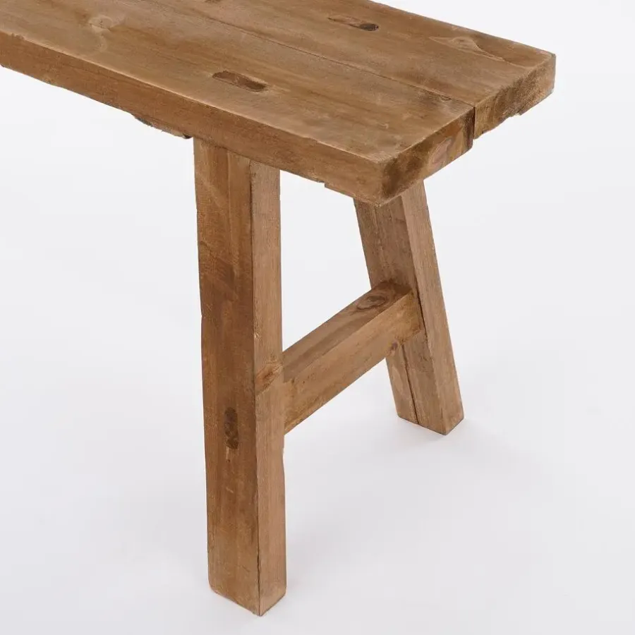 Mica Decorations Bold Houten Bankje - L108 cm - Gerecycled Hout