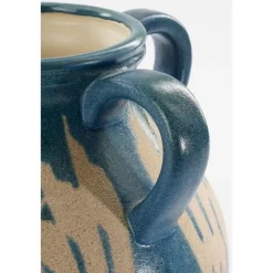 Vazen-Mica Decorations Caldo Vaas - L28 x B28 x H36 cm - Donkerblauw