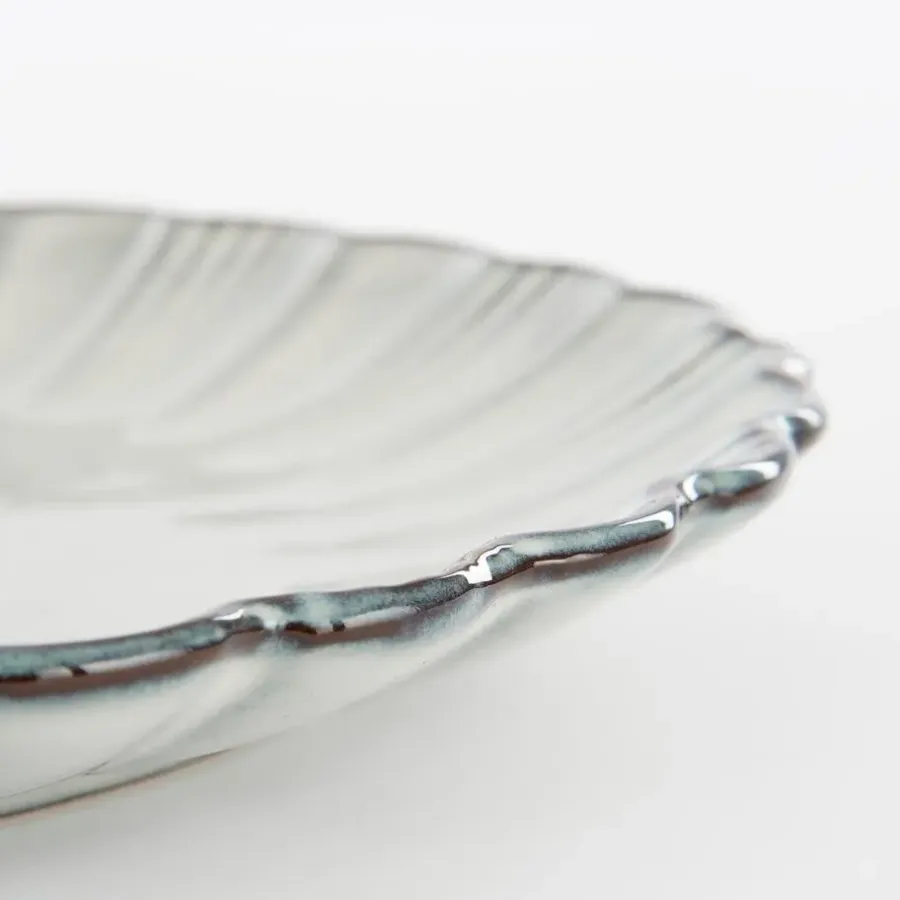Mica Decorations Corfu Dinerbord - H2,5 x Ø26,5 cm - Keramiek - Grijs