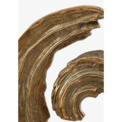 Beelden-Mica Decorations Curla Woondecoratie - L23 x B15 x H46 cm - Goud