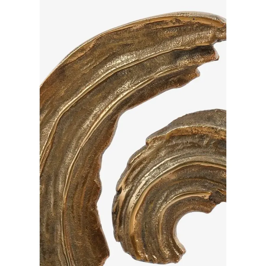 Beelden-Mica Decorations Curla Woondecoratie - L23 x B15 x H46 cm - Goud