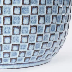 Bloempotten Voor Binnen-Mica Decorations Daan Bloempot - H17,5 x Ø19 cm - Blauw