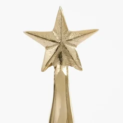 Mica Decorations Decoratie Kerstboom - H36 x Ø11 cm - Aluminium - Goud