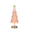 Kerstbomen-Mica Decorations Decoratie Kerstboom - H40 x Ø13 cm - IJzer - Roze