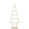 Mica Decorations Decoratie Kerstboom - L34 x B12 x H90 cm - IJzer - Goud