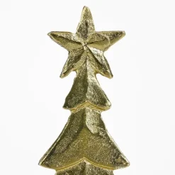 Kerstbomen-Mica Decorations Decoratie Kerstboom - L18 x B7 x H32 cm - Champagne