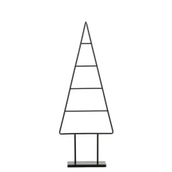 Kerstbomen-Mica Decorations Decoratie Kerstboom - L34 x B12 x H90 cm - IJzer - Zwart