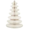 Kerstbomen-Mica Decorations Decoratie Kerstboom - H153 x Ø104 cm - Papier - Wit