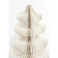 Kerstbomen-Mica Decorations Decoratie Kerstboom - H153 x Ø104 cm - Papier - Wit