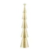 Mica Decorations Decoratie Kerstboom - L18 x B9 x H91 cm - IJzer - Goud