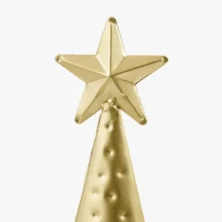 Mica Decorations Decoratie Kerstboom - L18 x B9 x H91 cm - IJzer - Goud