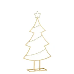 Kerstbomen-Mica Decorations Decoratie Kerstboom - L40 x B12 x H79 cm - IJzer - Goud