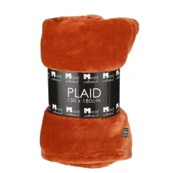 Mica Decorations Famke Fleece Plaid - 180 x 130 cm - Terra