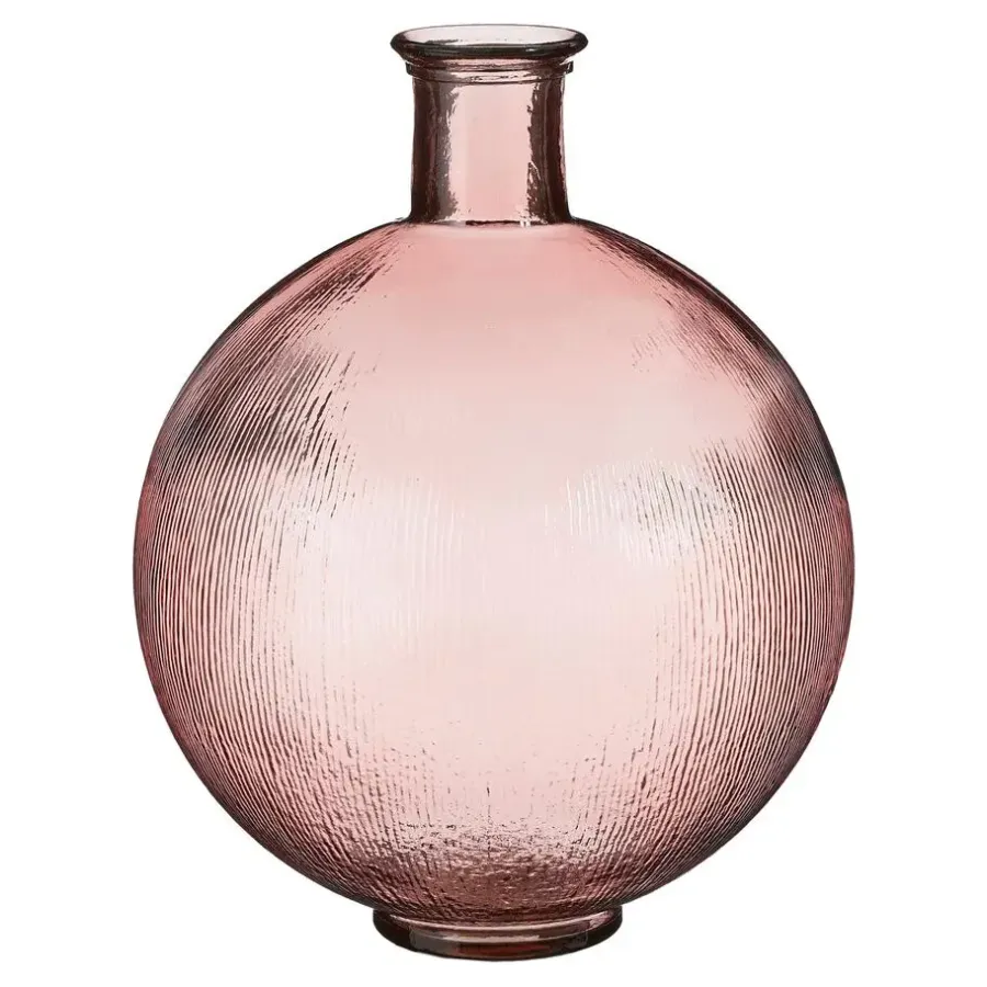 Vazen-Mica Decorations Firenza Fles Vaas - H42 x Ø34 cm - Lichtroze