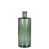 Mica Decorations Guan Glazen Fles - H40 x Ø15 cm - Groen
