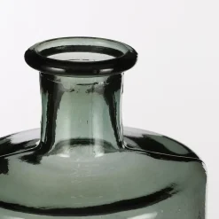Mica Decorations Guan Glazen Fles - H40 x Ø15 cm - Groen