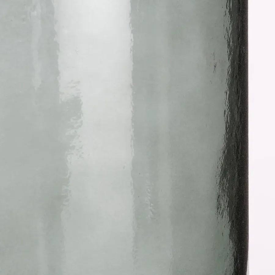 Mica Decorations Guan Glazen Fles - H40 x Ø15 cm - Groen
