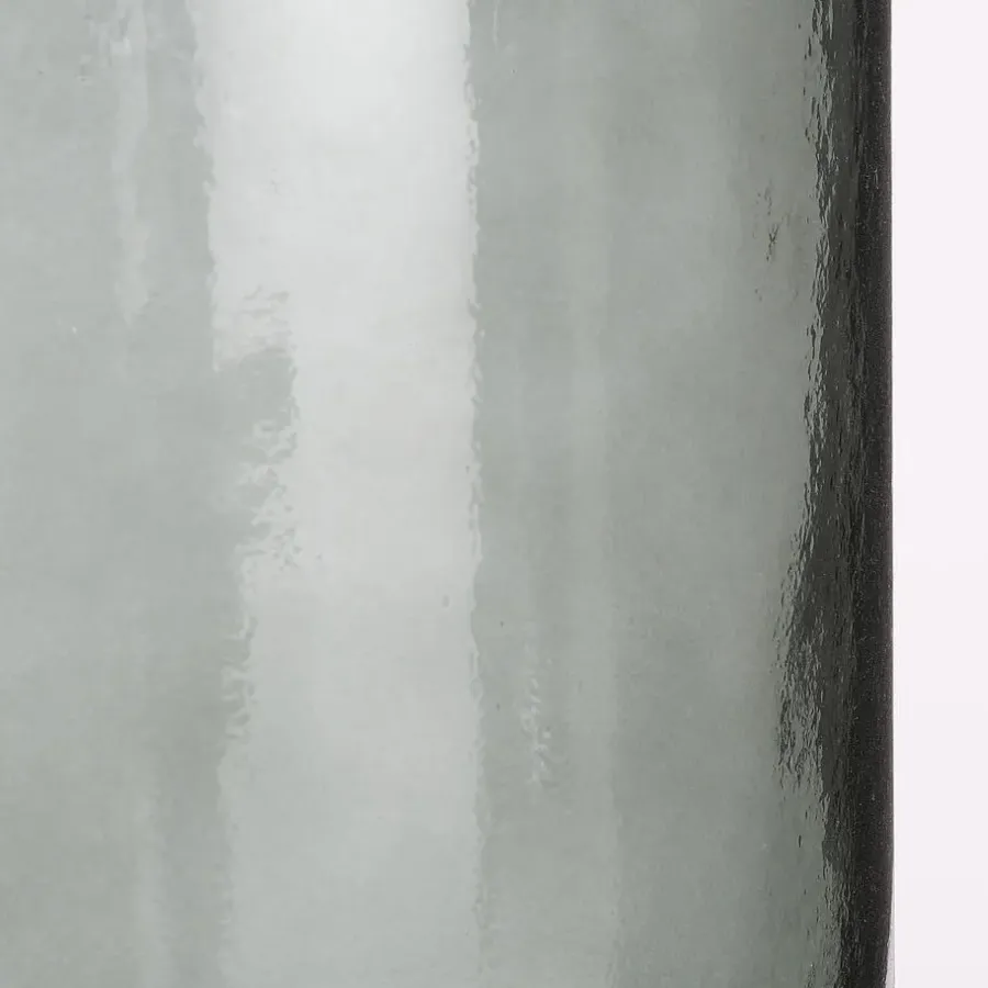 Mica Decorations Guan Glazen Fles - H40 x Ø15 cm - Groen