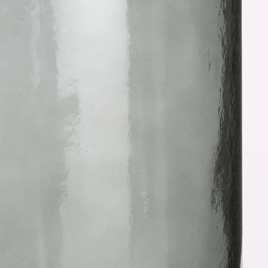 Mica Decorations Guan Glazen Fles - H75 x Ø25 cm - Groen