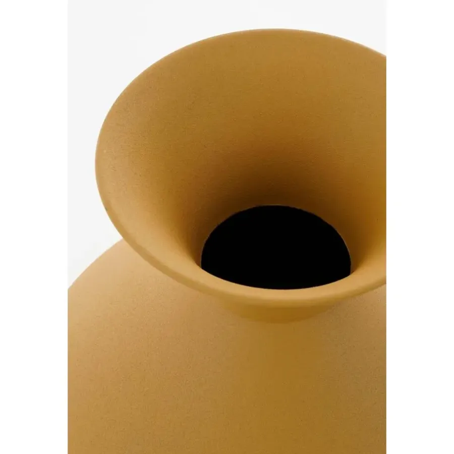 Vazen-Mica Decorations Gyge Vaas - L30 x B24 x H37 cm - Metaal - Geel