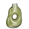 Mica Decorations Jay Vaas - L18,5 x B10,5 x H25 cm - Glas - Lichtgroen