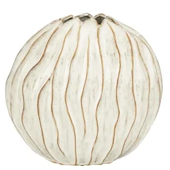 Vazen-Mica Decorations Jovi Vaas - L43 x B23 x H41 cm - Keramiek - Wit