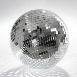 Mica Decorations Kerst Discobal - Ø25 cm - Zilver