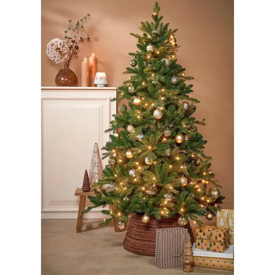 Kerstballen|Kerstdecoratie-Mica Decorations Kerstballen Set - 60 Stuks - Champagne