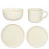 Mica Decorations Ozzu Serviesset 4 Persoons - Steengoed - Off-white