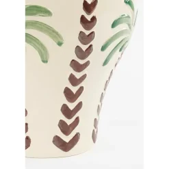 Vazen-Mica Decorations Paradiso Vaas - H32 x Ø26 cm - Keramiek - Off-white