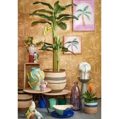 Vazen-Mica Decorations Paradiso Vaas - H32 x Ø26 cm - Keramiek - Off-white