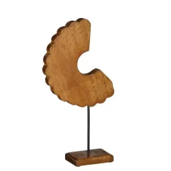 Beelden-Mica Decorations Petra Decoratie - L39 x B21 x H8 cm - Hout - Bruin