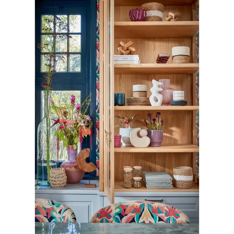 Beelden-Mica Decorations Petra Decoratie - L39 x B21 x H8 cm - Hout - Bruin