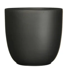 Bloempotten|Bloempotten Voor Binnen-Mica Decorations Planten/bloempot Tusca - Zwart - D22/H20 cm