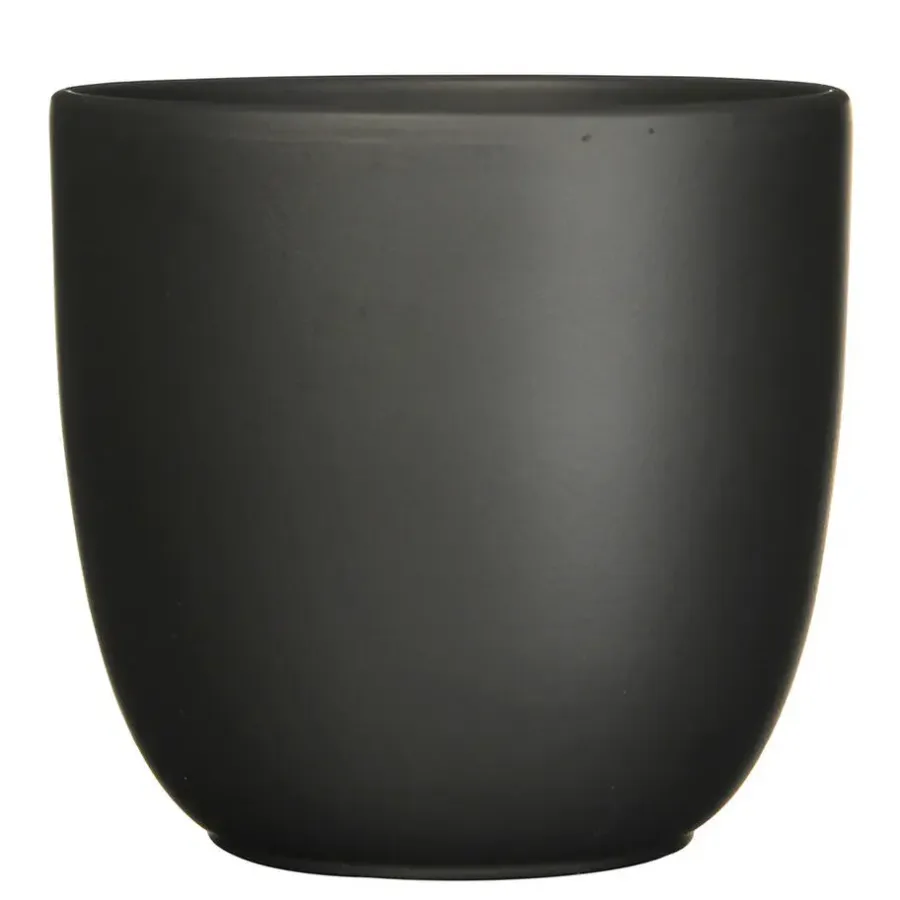 Bloempotten|Bloempotten Voor Binnen-Mica Decorations Planten/bloempot Tusca - Zwart - D31/H28 cm