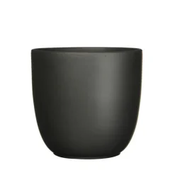 Bloempotten|Bloempotten Voor Binnen-Mica Decorations Planten/bloempot Tusca - Zwart - D12/H11 cm