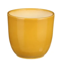 Bloempotten Voor Binnen-Mica Decorations Planten/bloempot Tusca - geel - D12 x H11cm