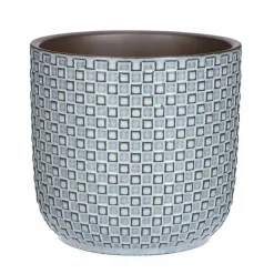 Bloempotten Voor Binnen-Mica Decorations Plantenpot - keramiek - blauw - D17 x H16 cm