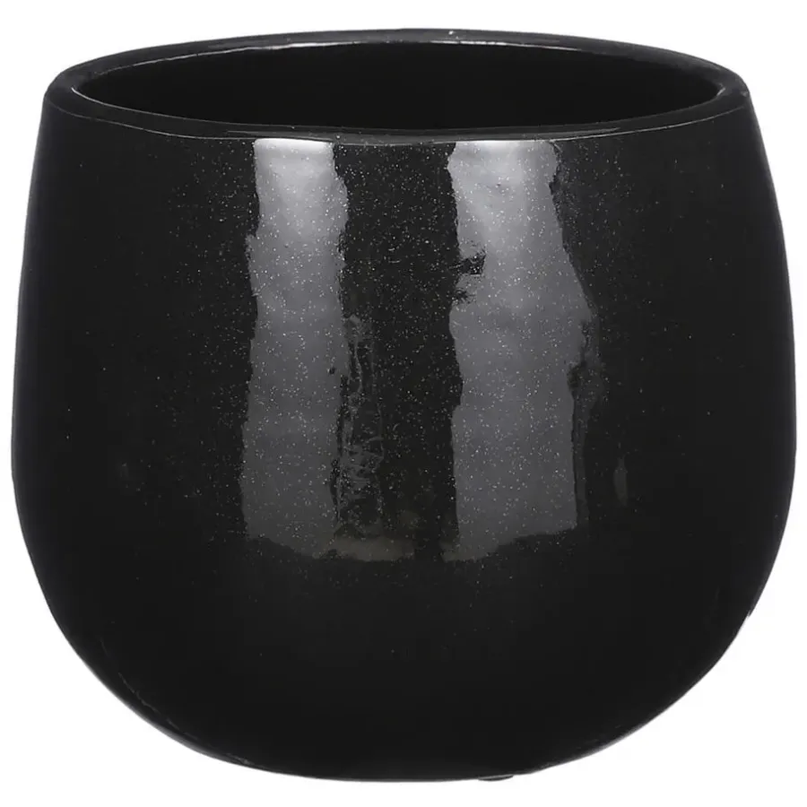 Mica Decorations Plantenpot - keramiek - gevlekt - D16 x H14 cm