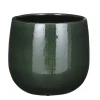 Mica Decorations Plantenpot - keramiek - groen glans - D21/H19 cm