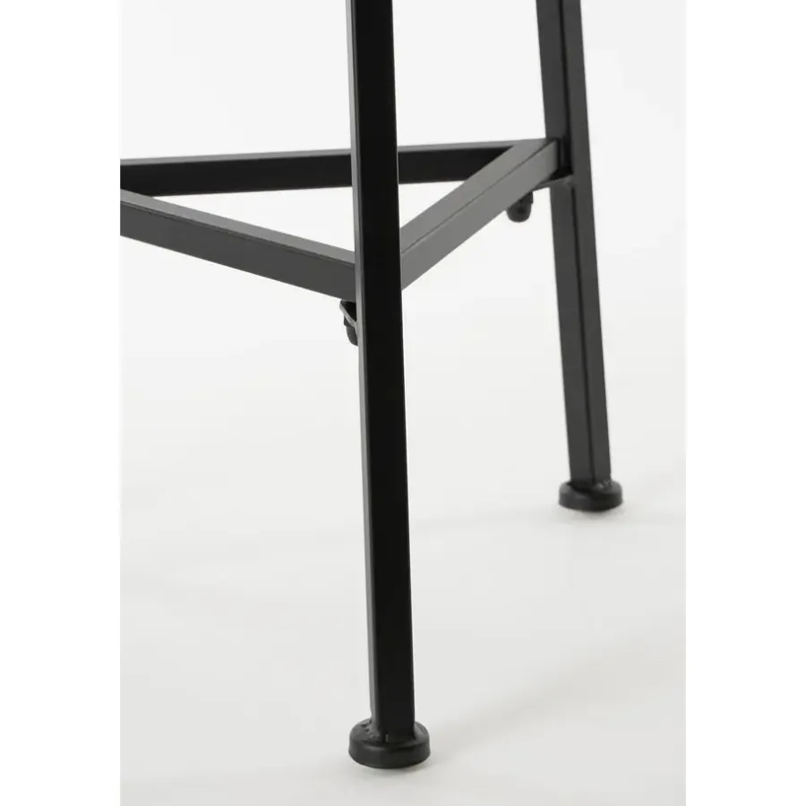 Mica Decorations Plantentafel - H80 x Ø30 cm - Metaal - Zwart