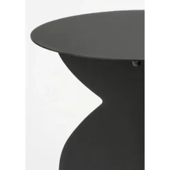 Mica Decorations Rafi Bijzettafel - H50 x Ø40 cm - IJzer - Zwart