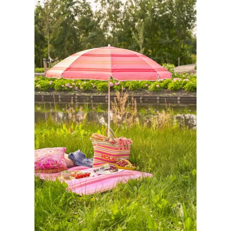 Parasols-Mica Decorations Strandparasol - H180 x Ø160 cm - Lichtroze