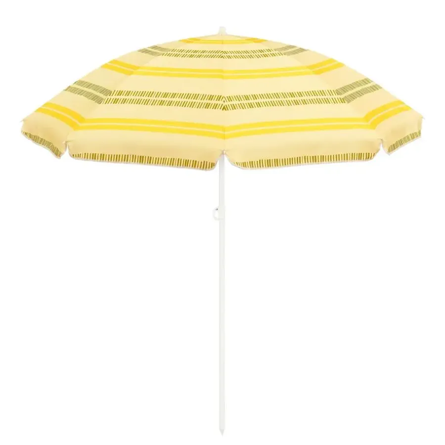 Parasols-Mica Decorations Strandparasol - H180 x Ø160 cm - Geel