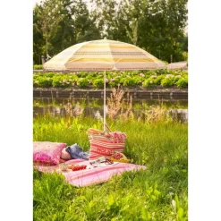 Parasols-Mica Decorations Strandparasol - H180 x Ø160 cm - Geel